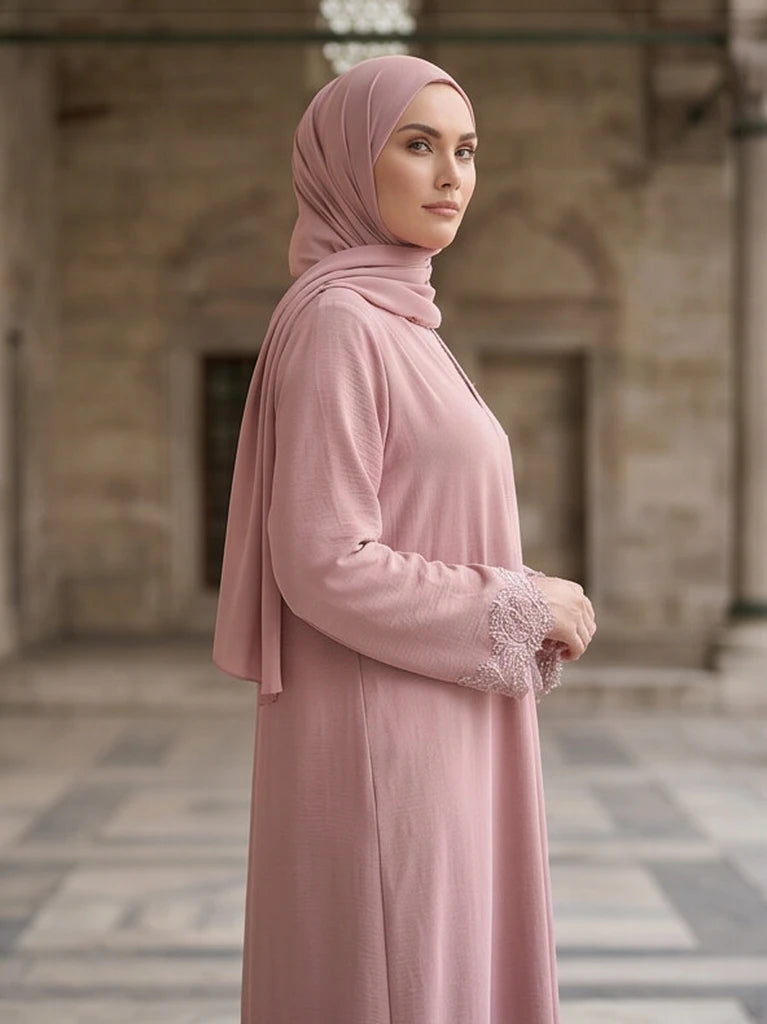 Rubina Abaya - close up fabric texture
