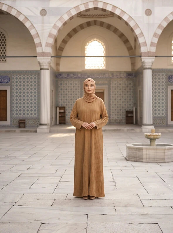 Samira Abaya - front view, full length modest abaya