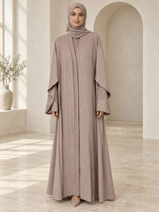 Shehla Abaya in Dusty Mauve