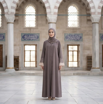 Sumayya Abaya - front view, full length modest abaya