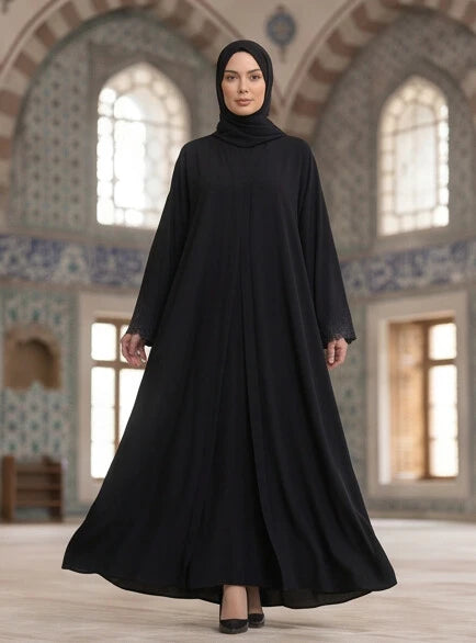 Sunaina Abaya - detail of hem and finish