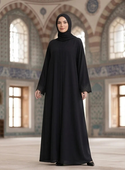 Sunaina Abaya - fabric drape and silhouette detail