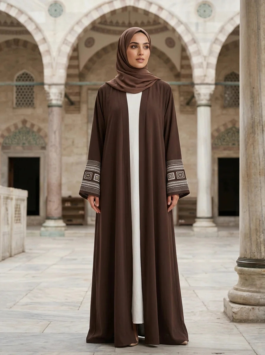 Tayyaba Abaya - Brown