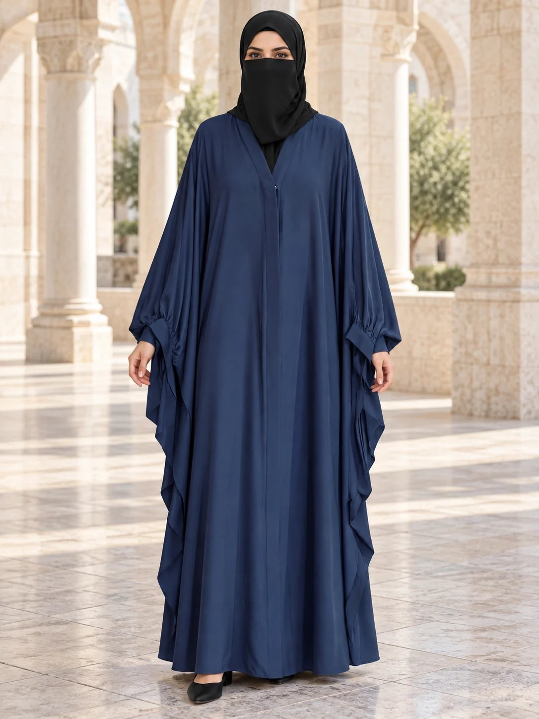 Tazeen Abaya in Navy