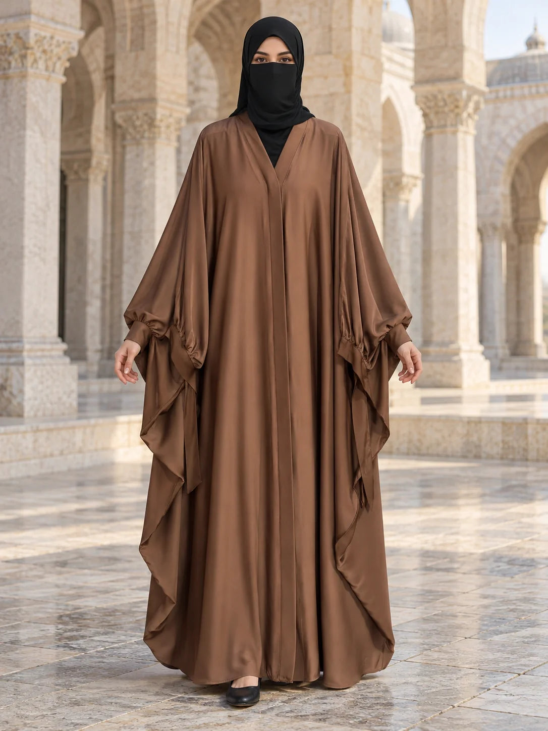 Tazeen Abaya in Brown
