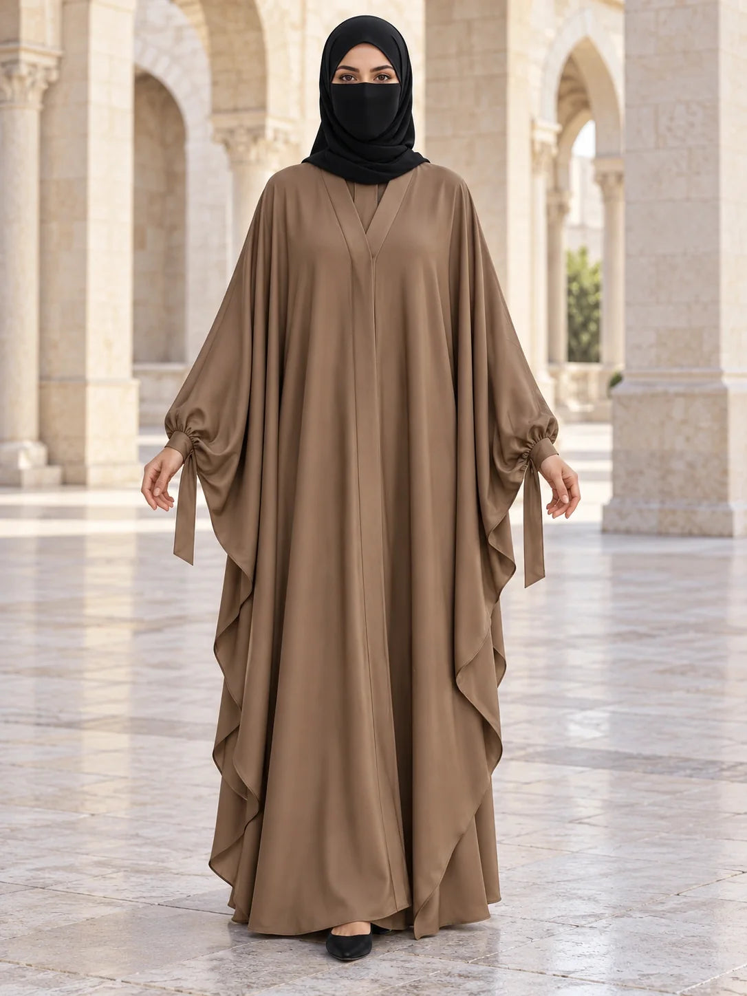 Tazeen Abaya in Mocha