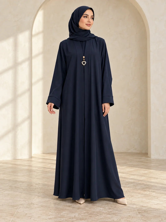 Wahida Abaya in Navy