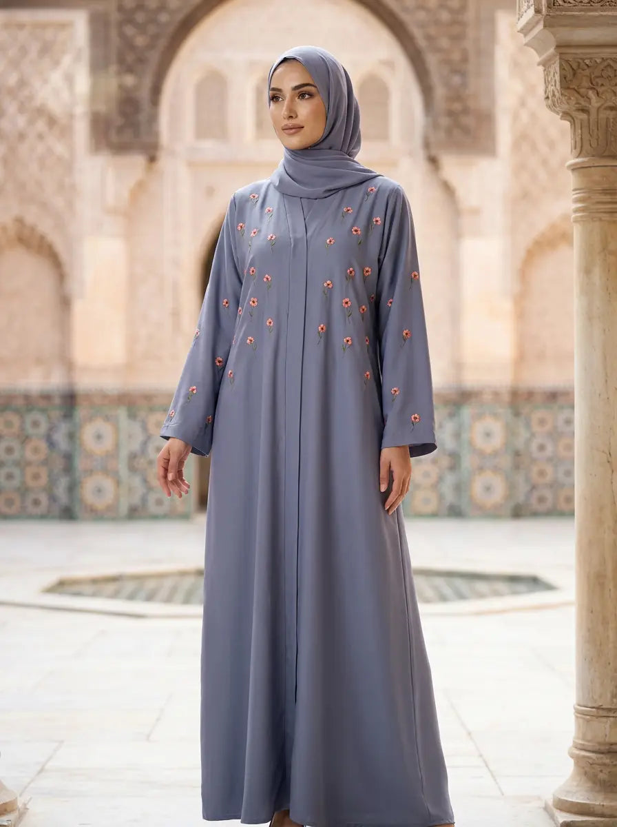 Zara Abaya - Dusty Blue