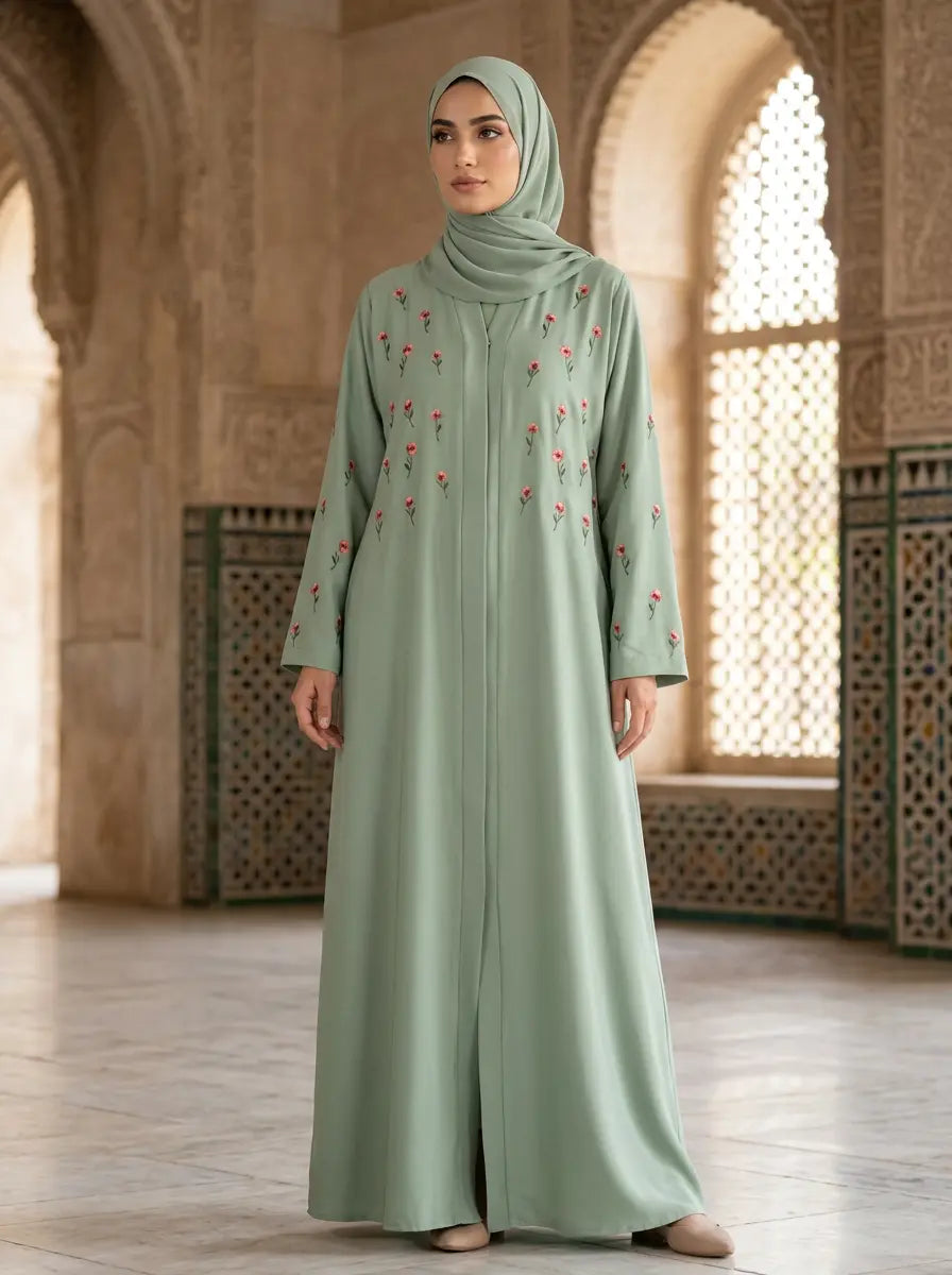 Zara Abaya - Sage Green