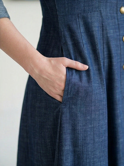 FashionSense Navy Blue Summer Maxi Style Jilbab Denim Abaya – Hurry Up Shop Now
