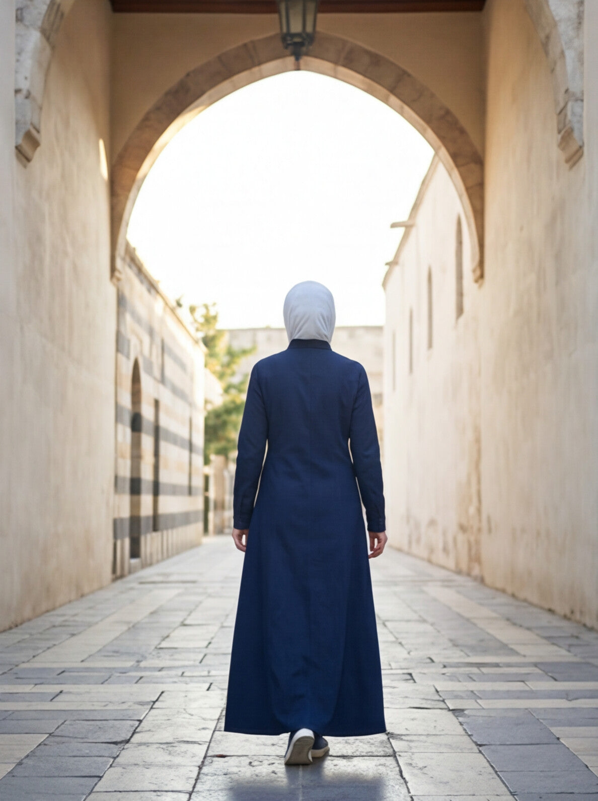 Denim Coat Abaya Premium Coat Style Denim Abaya Jilbab