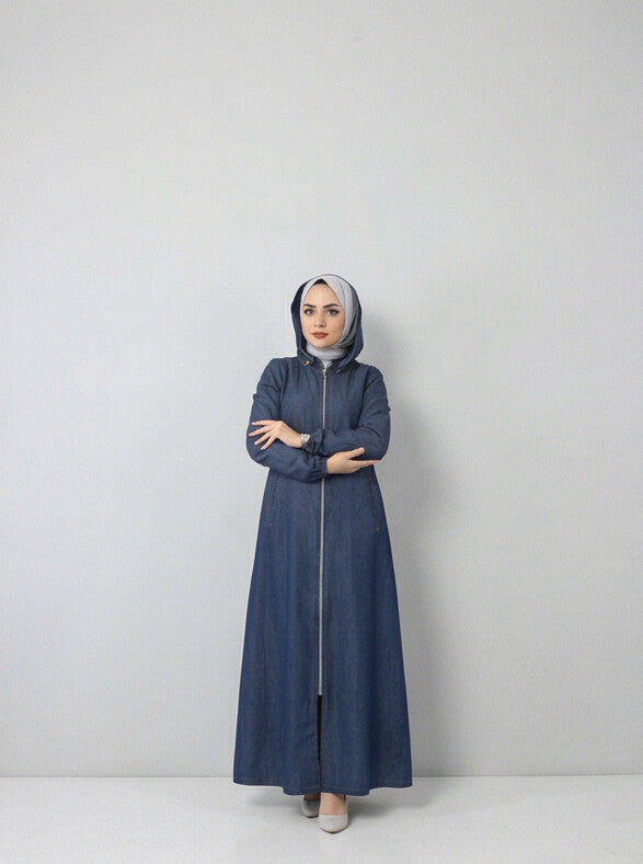Fashionsensepk zip up hoodie Abaya For Women