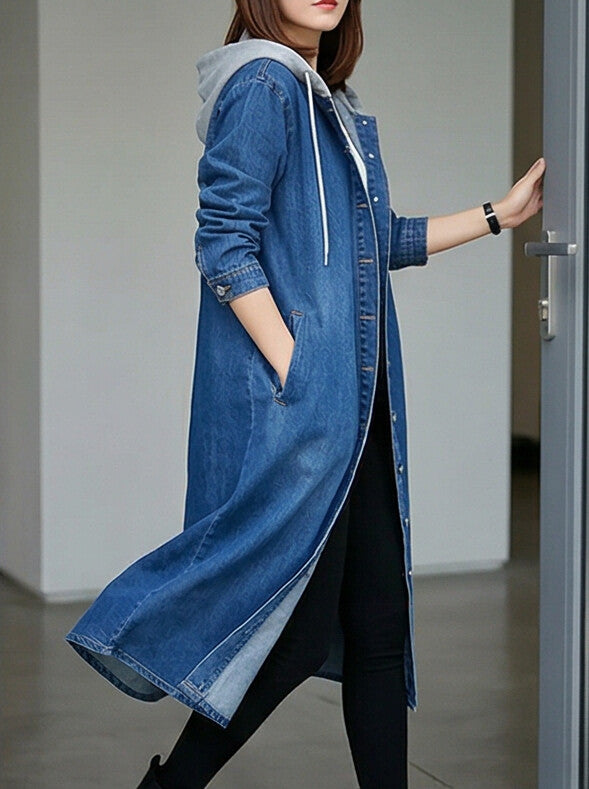 Blue Denim Abaya for Everyday Modest Style