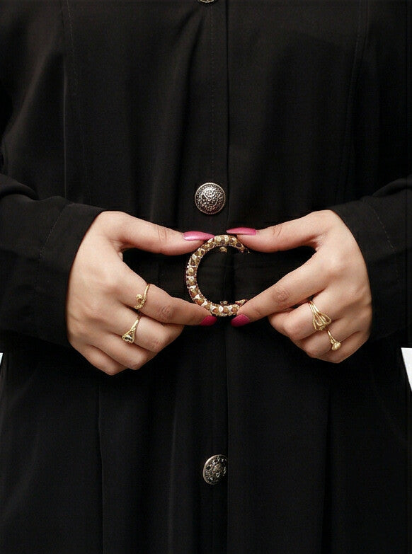 Irani coat black colour fair stitching pure nida fabric Coat Coller