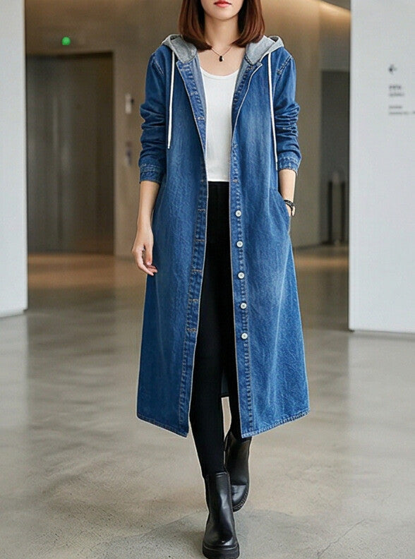 Blue Denim Abaya for Everyday Modest Style