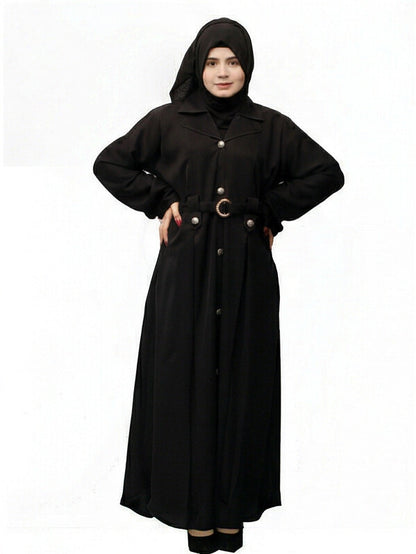 Irani coat black colour fair stitching pure nida fabric Coat Coller