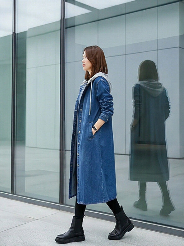 Blue Denim Abaya for Everyday Modest Style
