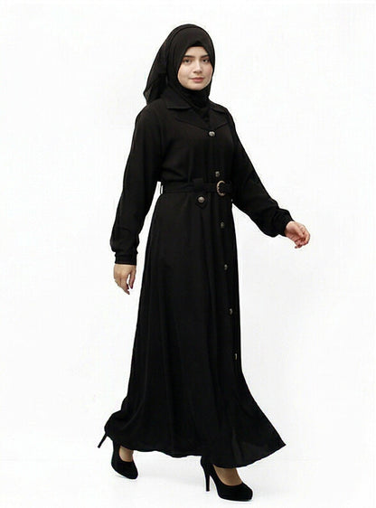 Irani coat black colour fair stitching pure nida fabric Coat Coller