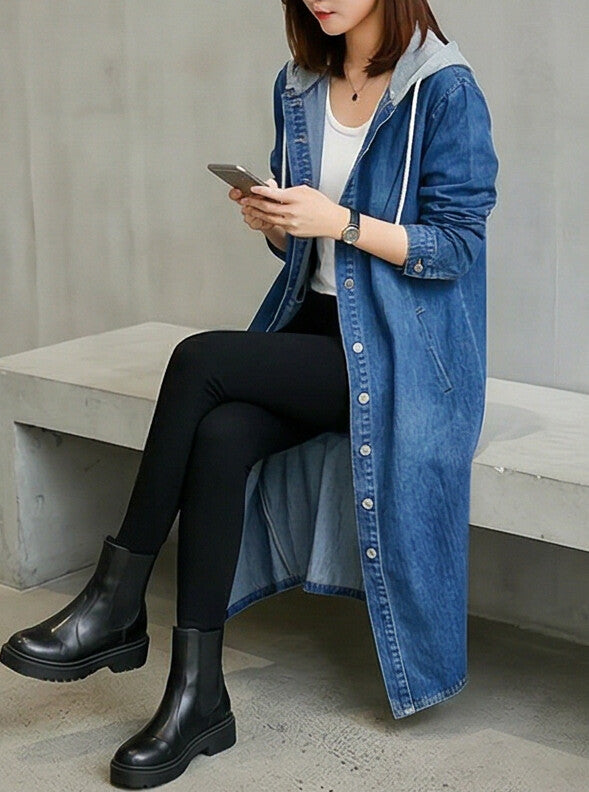 Blue Denim Abaya for Everyday Modest Style