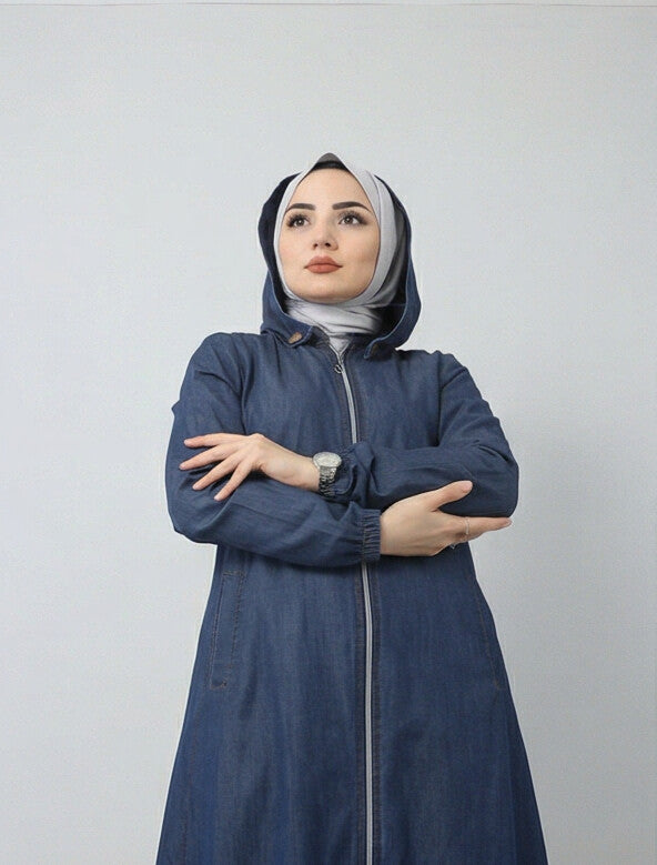 Fashionsensepk zip up hoodie Abaya For Women