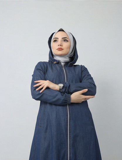 Fashionsensepk zip up hoodie Abaya For Women
