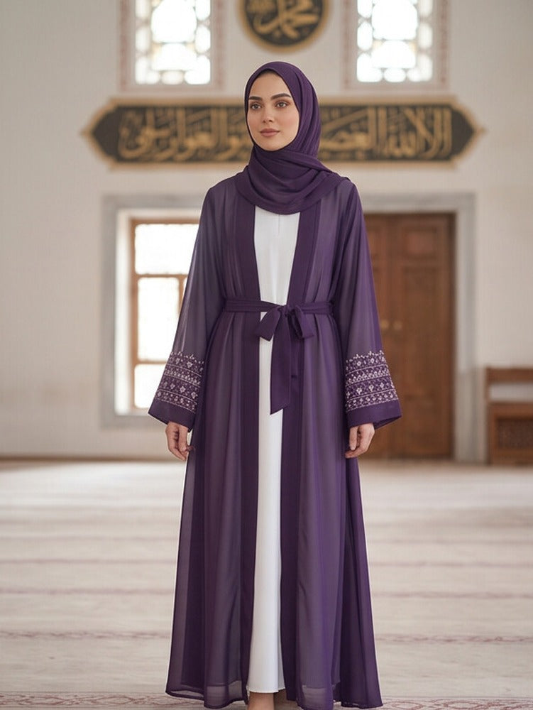 Samia – Embroidered Abaya