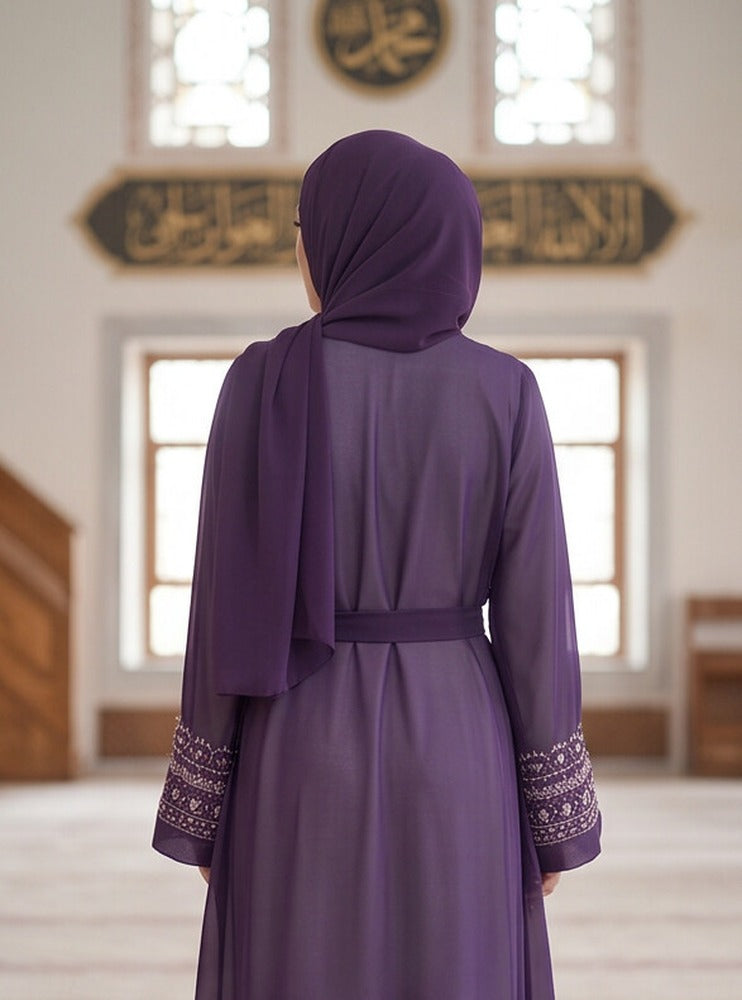 Samia – Embroidered Abaya