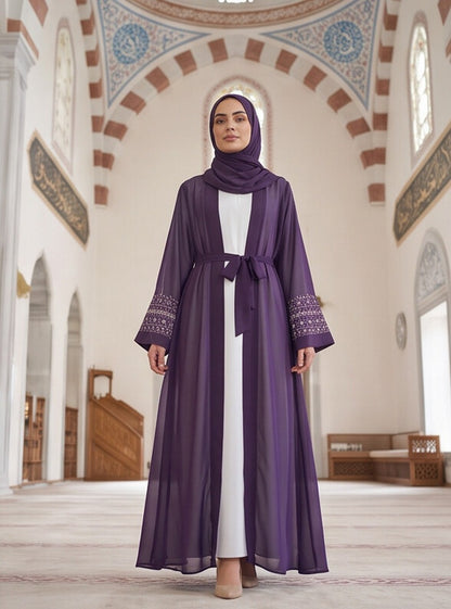 Samia – Embroidered Abaya